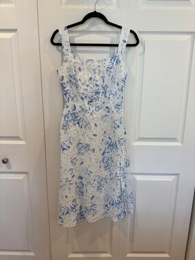 NWOT Blue Floral Midi Sundress - Women